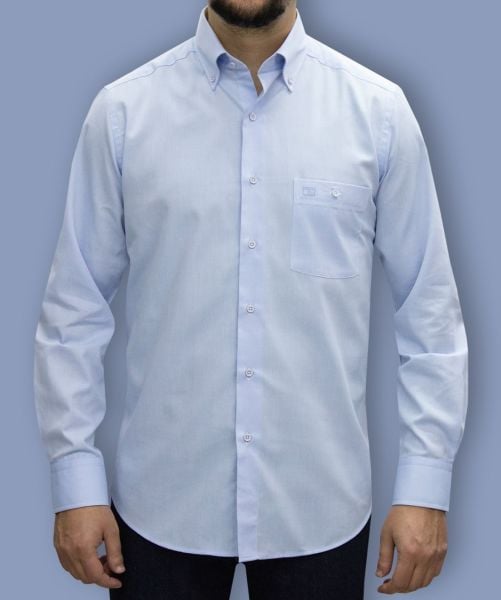 Uzun Kol Panama-Oxford Ox-Mavi 750op-24k-8