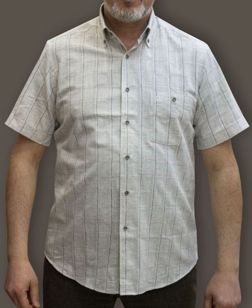 Kısa Kol Keten Pamuk 675-25dsy-52