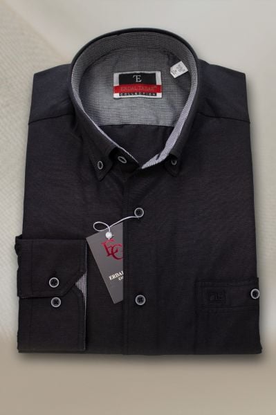 Uzun Kol Panama-Oxford Siyah 750op-24k-10