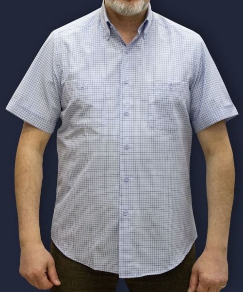 Kısa Kol Poplin Çift Cep 675-25dsy-77