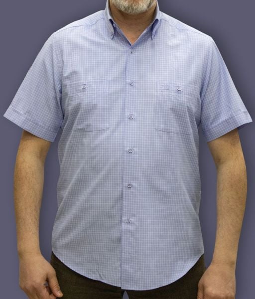 Kısa Kol Poplin Çift Cep 675-25dsy-83