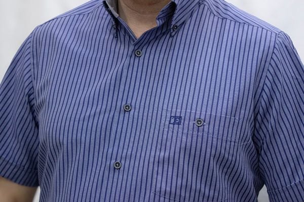 Kısa Kol Poplin Çizgili 675-25dsy-84