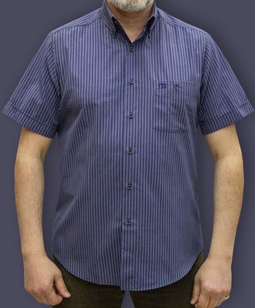 Kısa Kol Poplin Çizgili 675-25dsy-85