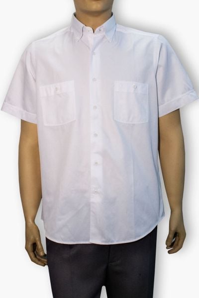 Kısa Kol Çift Cep Beyaz 675s-24y-2