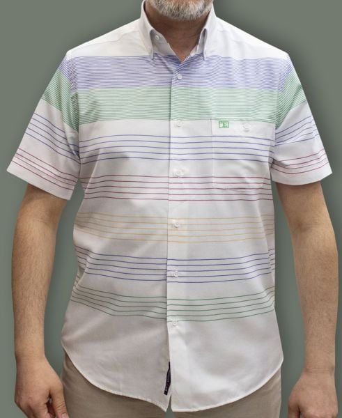 Kısa Kol %100 Pamuk Pano Desen 474-25kby-16