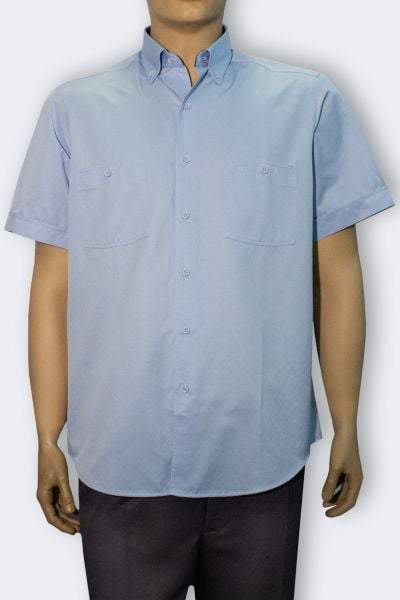 Kısa Kol Çift Cep Açık Mavi 675s-24y-3