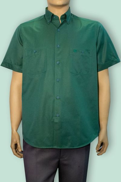 Kısa Kol Çift Cep Nefti Yeşil 675s-24y-5