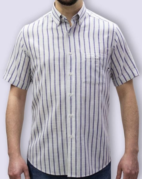 Kısa Kol Poplin 675-25kby-1 Gri