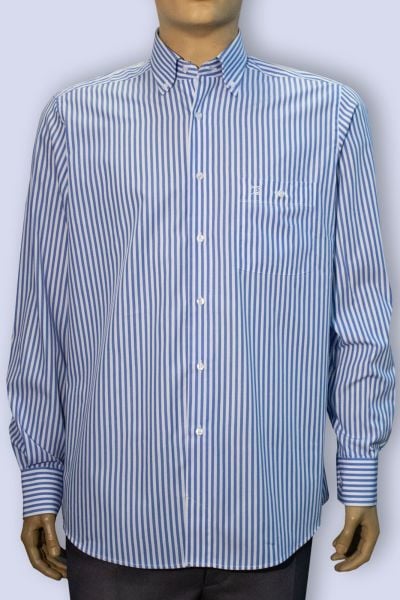 Uzun Kol %100 Pamuk Mavi 574-24k-1