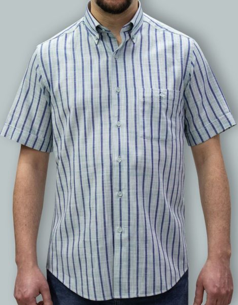 Kısa Kol Poplin 675-25kby-4 Yeşil