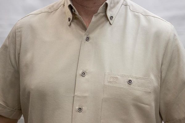 Kısa Kol Oxford-Panama Bej 675op-25dsy-92