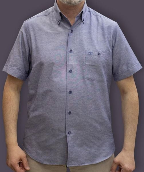 Kısa Kol Oxford-Panama Gri-Laci 675op-25dsy-93