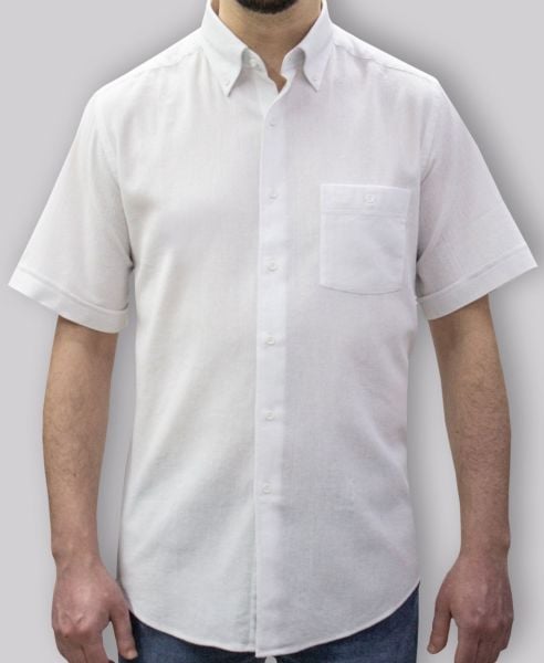 Kısa Kol Poplin 675-25kby-10 Krinkıl Beyaz