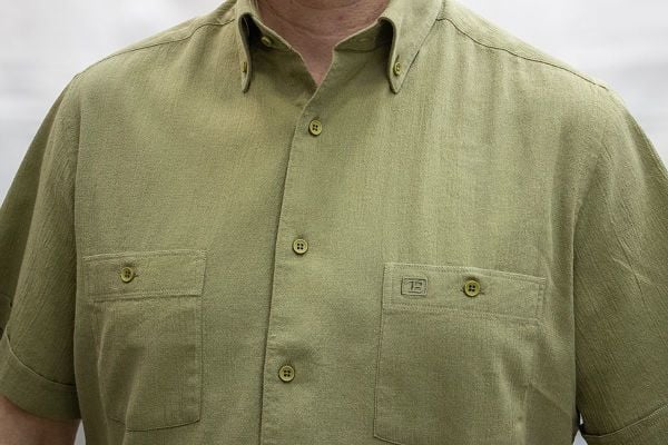 Kısa Kol Krinkıl Çift Cep Çağla 675-25hyy-4