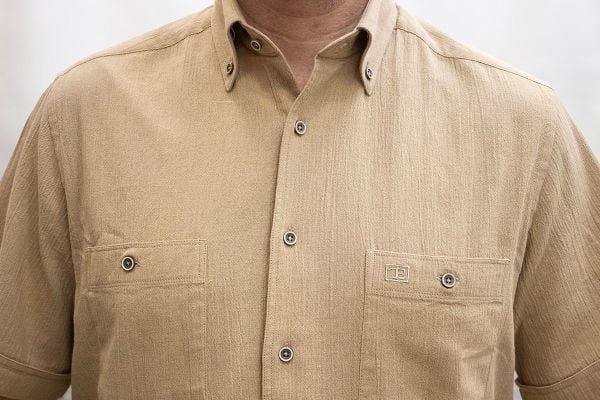 Kısa Kol Krinkıl Çift Cep S.Kahve 675-25hyy-5