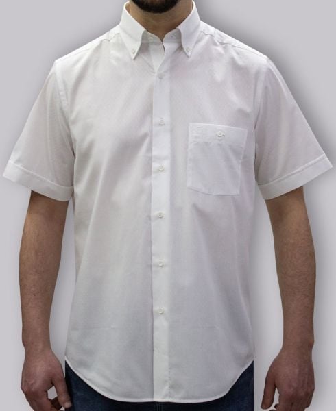 Kısa Kol Poplin 675-25kby-14 Beyaz