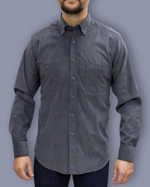 Kadife Uzun Kol Koyu Gri 860-24k-4