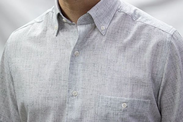 Kısa Kol Poplin 675-25kby-17 Gri