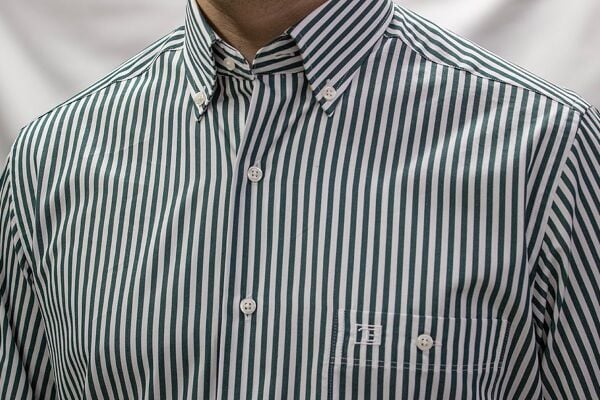 Uzun Kol %100 Pamuk Yeşil Çizgili 574-25kby-10