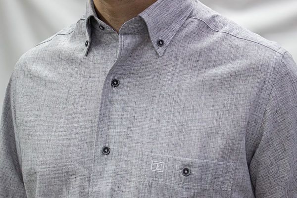 Kısa Kol Poplin 675-25kby-19 K.gri