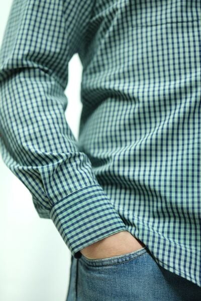 Mevsimlik Uzun Kol Lacivert-Yeşil 750-25k-5