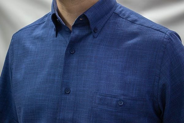 Kısa Kol Poplin 675-25kby-29 İndigo