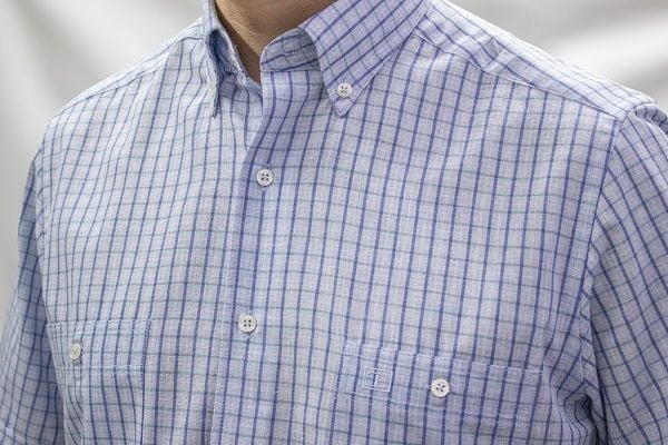 Kısa Kol Poplin Çift cepli 675-25kby-30 Maviyeşil