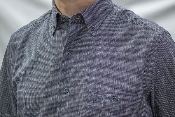 Kısa Kol Keten Pamuk 675-25kby-34 Antrasit