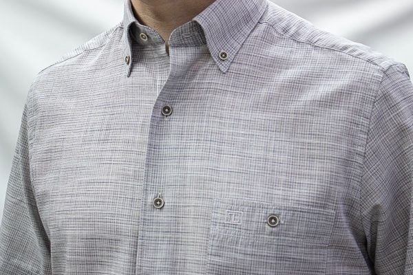 Kısa Kol Keten Pamuk 675-25kby-36 A.Gri