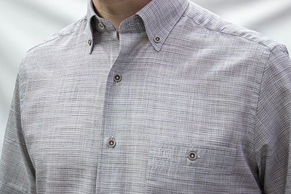 Kısa Kol Keten Pamuk 675-25kby-36 A.Gri