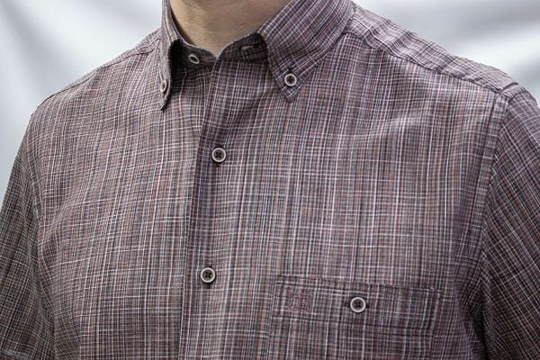 Kısa Kol Keten Pamuk 675-25kby-38 Bordo