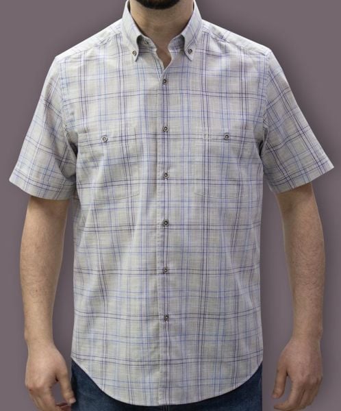 Kısa Kol Poplin Çift cepli 675-25kby-42