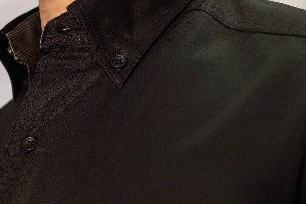 Uzun Kol Çift Cep Gömlek Siyah 750s-23k-4