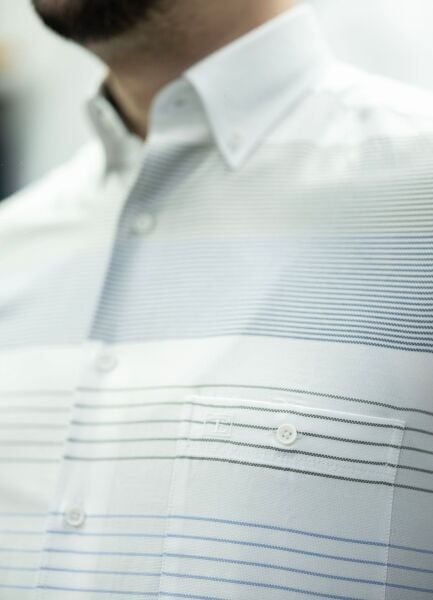 Uzun Kol %100 Pamuk Pano Desen Gömlek 574-25k-6