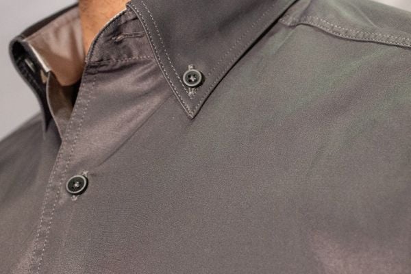 Uzun Kol Çift Cep Gömlek Koyu Gri 750s-23k-9