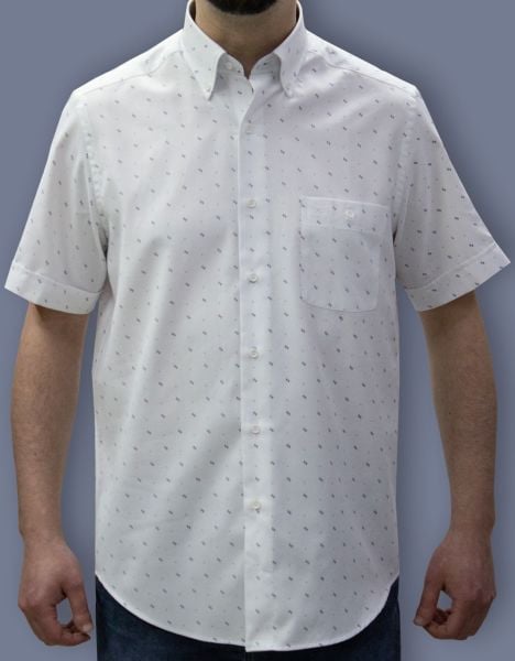 Kısa Kol Poplin laci mavi noktalı 675e-25kby-47