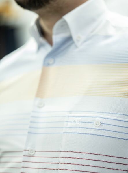 Uzun Kol %100 Pamuk Pano Desen Gömlek 574-25k-8