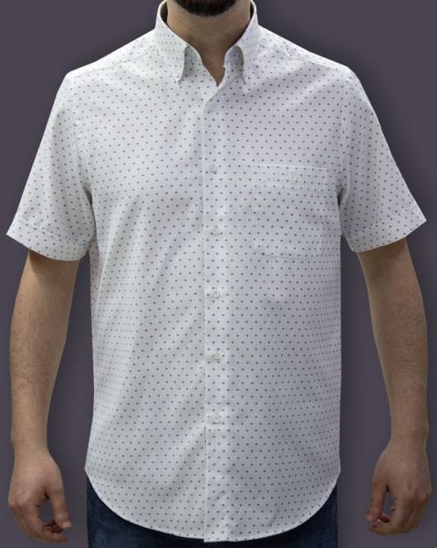 Kısa Kol Poplin laci  noktalı 675e-25kby-49
