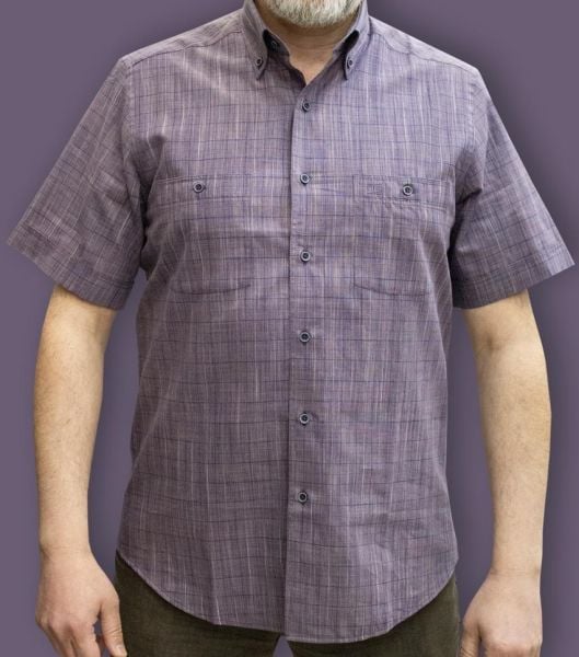 Kısa Kol Poplin Çift cepli 675-25dsy-1