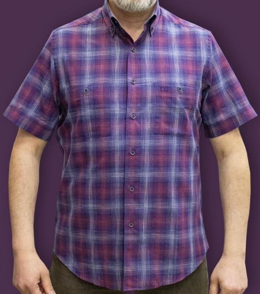 Kısa Kol Poplin Çift cepli 675-25dsy-2