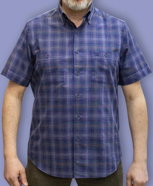 Kısa Kol Poplin Çift cepli 675-25dsy-3