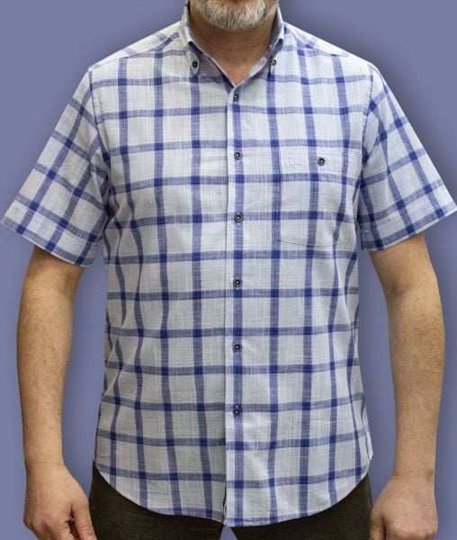 Kısa Kol Keten Pamuk 675-25dsy-6