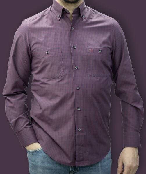 Poplin Çift Cep Uzun Kol 750-25k-32