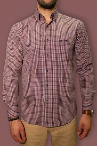 Mevsimlik Uzun Kol Bordo-Lacivert 750-23k-8