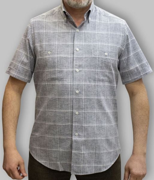 Kısa Kol Keten Pamuk 675-25dsy-16