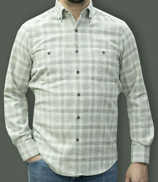 Kışlık Gömlek Çift Cep A.Gri 752-25k-11