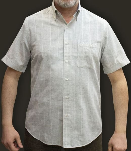 Kısa Kol Keten Pamuk 675-25dsy-40